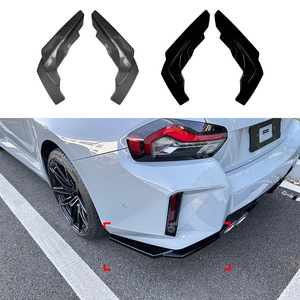 Bmw 2 Series M2 G87 2023+ Rear Bumper Lip Corner Spoiler Carbon Fiber Texture Exterior Modification - Product Image 4