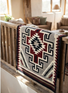 Alfombra de Lana de Estilo Bohemio con Diseño Geométrico Navajo, Alfombra de Color Tierra para Decoración del Hogar - Product Image 4