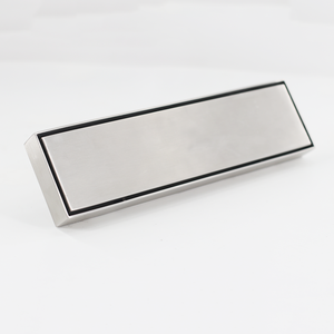 Drain <span class=keywords><strong>de</strong></span> douche linéaire moderne 30x8cm en acier brossé, finition en acier inoxydable 304, drain <span class=keywords><strong>de</strong></span> sol dissimulé à insérer dans les carreaux <span class=keywords><strong>pour</strong></span> salle <span class=keywords><strong>de</strong></span> bain - Product Image 3