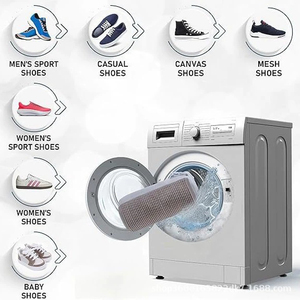 Nouveau produit <span class=keywords><strong>Chenille</strong></span> sac de lavage de chaussures réutilisable ménage Anti-déformation soin pour le stockage de la Machine à laver - Product Image 4