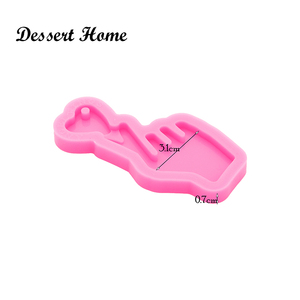 DY0119 — porte-clés signe d'amour brillant, en résine époxy de Silicone, à faire soi-même, <span class=keywords><strong>moule</strong></span> artistique pour Fondant <span class=keywords><strong>au</strong></span> chocolat - Product Image 5