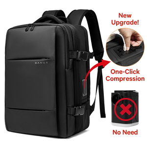 BANGE New Arrival Carry on <strong>40L</strong> Expandable Built-in Vacuum Compression Pump Men Waterproof <strong>Travel</strong> Vacuum Compression <strong>Backpack</strong> - Product Image 2