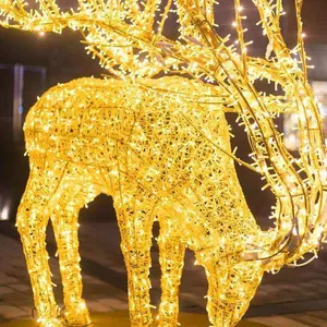 Luz LED de Natal para decoração de exteriores personalizada OEM e ODM com motivo 3D para exibição de luz de Natal LED para decoração de festivais