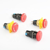 En vente Interrupteurs à bouton-poussoir 22mm Chine Factory Supply Bid Interrupteur à bouton-poussoir d'arrêt d'urgence en plastique rouge Acheter