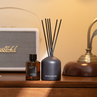 Coffret Cadeau Diffuseur de Parfum en Verre de Luxe Homeflower Factory, 3 Pièces, Huile Essentielle Parfumée Sans Flamme, Désodorisant Longue Durée