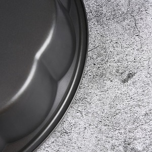 Plum Blossom Cake Pan Round Black Non Stick Baking <b>Mold</b> For Oven Use - Product Image 3