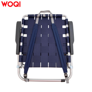 Silla plegable de playa Woqi, tela Oxford azul oscuro, silla portátil ligera para exteriores, para camping y uso en la playa. - Product Image 3