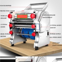 750W 22CM de large Commercial électrique nouilles pressage Machine en acier inoxydable fabricant de pâtes multifonctionnel nouilles roulant