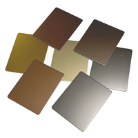 Tôles d'acier inoxydable plaqué or 8K, finition miroir, mat et brossé, en titane et acier inoxydable 201, 304, 316, 430 pour la décoration de bâtiments