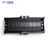 Boîtier de raccordement horizontal extérieur 2 entrées 2 sorties pour fibres optiques, IP68, en ABS, Type B, 24 cœurs, pour câble de fusion FTTH extérieur