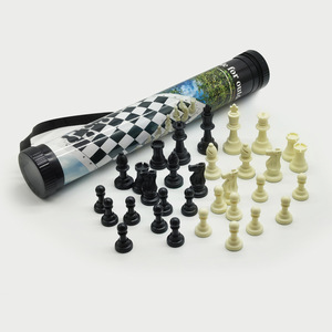 Juego <span class=keywords><strong>de</strong></span> Ajedrez Enrollable 3D Blanco y Negro, Apto <span class=keywords><strong>para</strong></span> Viajes al Aire Libre, Campamentos en Interiores y Exteriores, Bolsa <span class=keywords><strong>de</strong></span> Almacenamiento <span class=keywords><strong>para</strong></span> Niños - Product Image 6