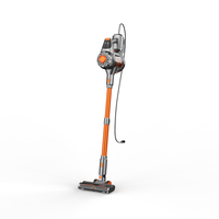 Aspirateur filaire haute puissance AC/DC avec brosse électrique pour sols, écran LED, aspirateur balai portatif pour nettoyage domestique des tapis et des poils