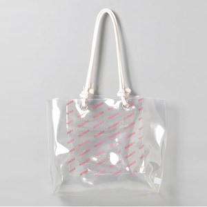 Custom logo Transparent Candy Color PVC Waterproof Shopping Hand Bag <strong>clear</strong> <strong>Handbag</strong> for Women - Product Image 5