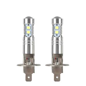 Feux de brouillard LED pour voiture 12V, 10 SMD, H1 H3, blanc, bleu glacé, super lumineux, étanches, phares de voiture, feux de jour - Product Image 1