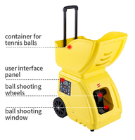 Machine à balles de padel portable avec logo personnalisé, télécommandée via application, lanceur de balles pour entraînement en club, vente en gros pour acheteurs de marques