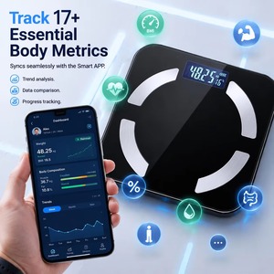 Báscula Inteligente de Grasa Corporal con Bluetooth, Báscula Digital de Composición Corporal de Alta Precisión (0.05kg), Conectividad con Aplicación para Baño en Casa - Product Image 4