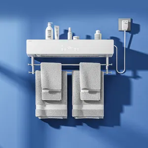 JOMOO Remote Control Electric Towel Racks Hanger Bathroom Rack Towel Warmer Wall Mounted Rail UV Towel Dryer