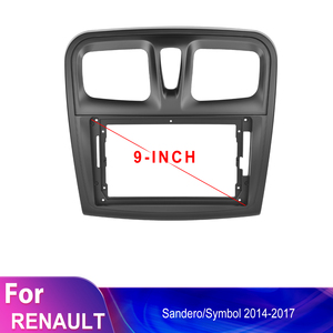 Podofo Android Radio Marco de autorradio de 9 pulgadas para Renault <span class=keywords><strong>SANDERO</strong></span>/SYMBOL 2014-2017 <span class=keywords><strong>Carplay</strong></span> Android Auto BT WiFi accesorios de coche - Product Image 4