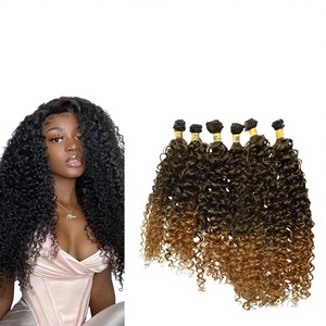 Extensiones de Cabello de Fibra Química para Comercio Exterior Africano Transfronterizo, Set de Seis Piezas, Estilo Ruili Largo y Rizado, Cortina de Cabello Tejida - Product Image 1