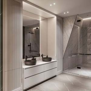 Apartment Villa Luxury Waterproof <b>Bathroom</b> <b>Cabinet</b> Combination Washbasin, <b>Bathroom</b> Vanity Furniture Customization - Product Image 1