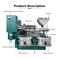 Nouvelle Presse à Huile Automatique à Vis Froide à Haut Rendement en Acier Inoxydable avec Moteur 5.5KW pour le Pressage d'Huile de Tournesol, d'Olive et de Sésame