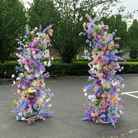 Arche de mariage personnalisée, fleurs artificielles, arrangement floral en soie pour la décoration de mariage, décoration d'événements et de fêtes, OEM ODM