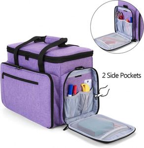 Échantillon Gratuit - Sac de Transport à Roulettes Jiayuan en Polyester Durable et Élégant pour Machine à Coudre, Universel avec Bandoulière et Multiples Compartiments de Rangement - Product Image 3