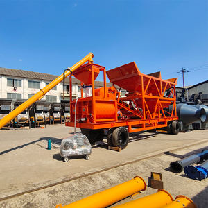 Planta Mezcladora de Concreto Móvil HZS60 Fabricada en China, 60m3/h, Pequeña Planta Dosificadora de Concreto Eléctrica para la Industria de la Construcción - Product Image 5
