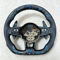 Volant en fibre de carbone forgée pour Volkswagen, modèle Mk6 Mk7 Mk7.5 GTI Golf7R Polo R, accessoires Alcantara, vente chaude