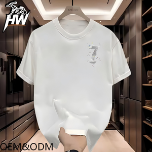 <span class=keywords><strong>Camiseta</strong></span> de algodón de manga corta para hombre, estilo vintage, con letras, transpirable, que absorbe la humedad, de ajuste holgado, de la marca Duman Chao Bofankou - Product Image 2