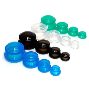 Trending Products New Arrivals 2024 Professional Silicone Chinese Massage Cupping Physical Therapy Set and Cellulite Reduction