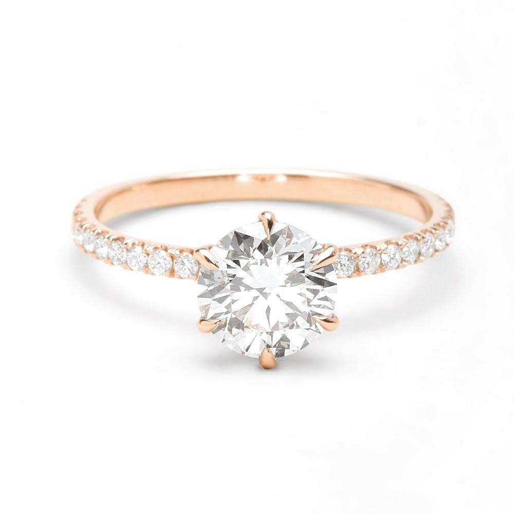 เพชร CZ สีโรสโกลด์3A