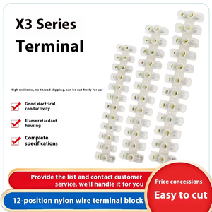 X3 serisi plastik naylon PA klemensler 3/5/10/20/30/60/80/100/150A-12 kablolama sıra tel konektörü - Product Image 5