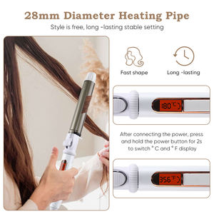 2025 Tragbares profession elles Lockenwickler-Set Schnell erhitzen der Eisens tab mit LCD PTC Custom <span class=keywords><strong>Best</strong></span> 32mm Lauf durchmesser Elektro kunststoff - Product Image 2