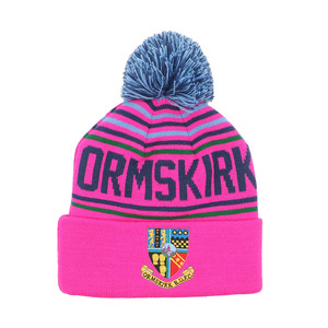 OEM 100% Acrylic Custom Embroidery Logo Comfortable Knitted Beanie <b>Hat</b> Unisex Casual <b>Pompom</b> <b>Hat</b> In Daily Use - Product Image 1