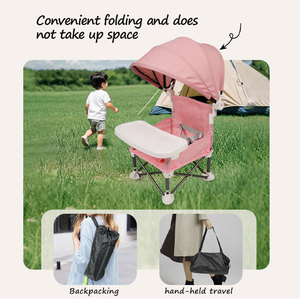 Chaise de repas pliable portable OEM pour enfants, siège <span class=keywords><strong>rehausseur</strong></span> de style moderne avec sécurité, en plastique durable et écologique, pour utilisation en parc - Product Image 5