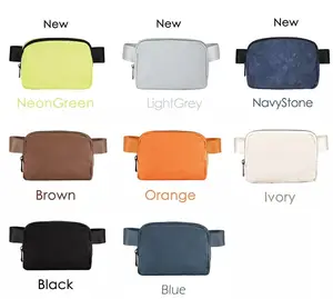 Unisex Polyester Waist Bag Colorful Fanny Pack With Adjustable Belt Water Resistant Sport Hip Bum Bag