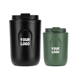 <b>Hot</b> Selling 220ML/380ML Elegant Stainless Steel Vacuum <b>Flask</b> Mini Insulated Coffee Mug with Reusable Lid Perfect Gift Cup - Product Image 1