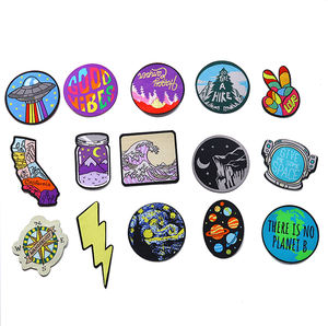 Parches tejidos personalizados ecológicos, ropa duradera para planchar, uniformes, parche bordado de tela para coser para niña - Product Image 6