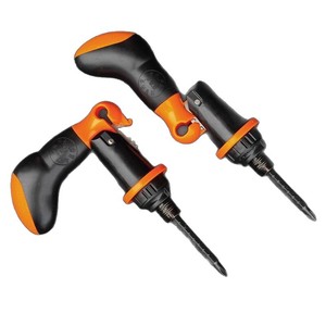 Ratcheting <b>Screwdriver</b> <b>Set</b> Cross Phillips <b>Bit</b> Matte Finish Plastic Handle Anti-Slip Texture Rotating Cap Diy Tool Kit - Product Image 2