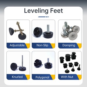 Niveleur de sol à protection silencieuse <span class=keywords><strong>Pieds</strong></span> en plastique feutre Base de meuble pour salon Niveleur de meuble facile à installer - Product Image 5