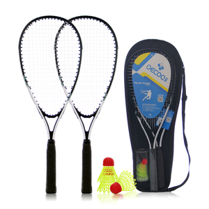Oem <span class=keywords><strong>Custom</strong></span> Professioneel Ontwerp Uw Eigen Gespannen En Grip 50-55lbs Professionele Lichtgewicht Aluminium Junior <span class=keywords><strong>Squash</strong></span> Rackets Set - Product Image 1