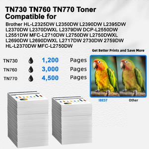 Cartouche de toner compatible <span class=keywords><strong>Brother</strong></span> TN730 TN760 TN770 Compatible pour <span class=keywords><strong>Brother</strong></span> HL-L2325DW L2350DW L2390DW L2395DW L2370DW L2370DWXL - Product Image 2