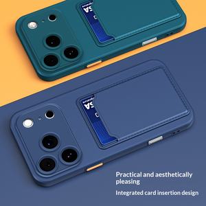 Funda Protectora Delgada y Ligera con Ranura para Tarjetas y Protección Antihuellas para Teléfonos Móviles <span class=keywords><strong>iPhone</strong></span> y Android, Venta al Por Mayor - Product Image 2