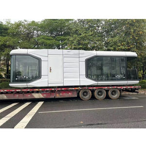 Panel sándwich prefabricado móvil Cápsula espacial portátil de lujo Hotel Vacaciones Comercial Diseño moderno Instalación rápida - Product Image 4