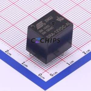 SRA-12VDC-AL Power Relay Through hole Component THT,12.4x16mm Relay 12V 1 Normally Open: 1A SPST-Normally Open::: 4 20A-14VAC - Product Image 1