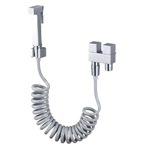 Кран для биде квадратный, латунный, угловой клапан - Product Image 1