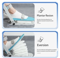 Appareil d'exercice et d'étirement musculaire pour la rééducation de la cheville et la correction de la chute du pied, en ABS+SS, plage d'angle 0~140°, pour usage domestique