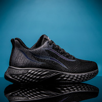 Baskets basses en maille à lacets pour hommes, tendance, semelle souple, respirantes, décontractées, pour la course et le sport