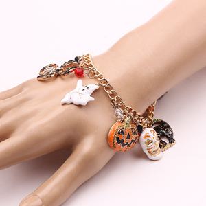 Halloween Chauve-Souris Crâne Accessoires Drôle Charme Réglable Bracelet Punk Cadeau pour Filles - Product Image 2